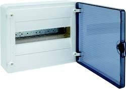 Щит розподільний з прозорими дверцятами, 12 модулі (1х12), GOLF Hager (VS112TD)