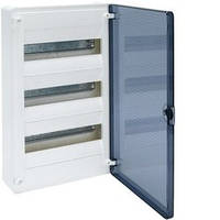 Щит розподільний з прозорими дверцятами, 36 модулі (3х12), GOLF Hager (VS312TD)