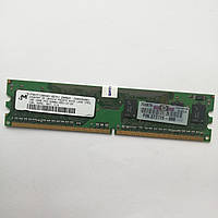 Оперативная память Micron DDR2 1Gb 667MHz PC2 5300U 1R8 CL5 (MT8HTF12864AY-667E1) Б/У, фото 1