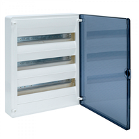 Щит розподільний з прозорими дверцятами, 54 модулі (3х18), GOLF Hager (VS318TD)