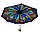 Жіноча парасоля напівавтомат із подвійною тканиною Bellissimo, синя, 018301-3, фото 4