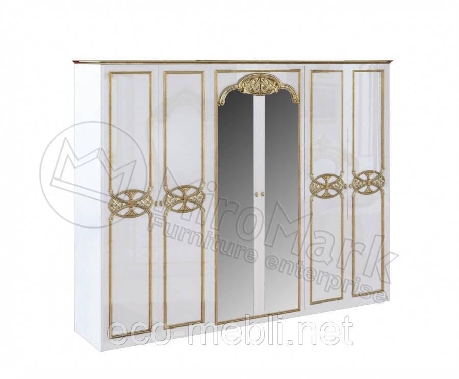 Шафа розпашна 6Д у спальню Єва Міромарк, фото 1