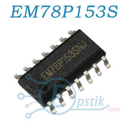 EM78P153SNJ, 8-bit CMOS мікроконтролер, SOP14