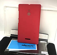 Чехол для Nokia XL накладка Nillkin и пленка красный