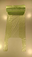 Пакет майка поліетиленова фасувальна в рулоні 200шт №22х45 (10мк)зеленая (1 рул)заходь на сайт Одноразка