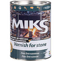 Лак для каменю безбарвний з ефектом «мокрого каменю" Miks 0,65 кг