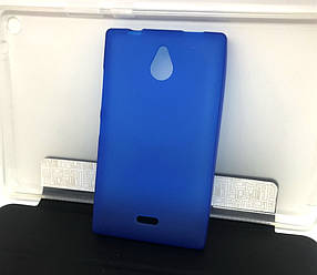 Чохол для Nokia X2 Dual sim силіконовий накладка на бампер протиударний синій