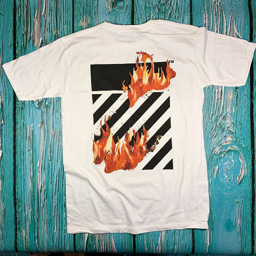 Купить Футболка OFF WHITE - белая Ориг бирки Все размеры, цена 540 ...