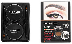 Тіні для брів і гелева підводка для очей МАС тон 01, 02, 06 | 0459