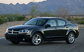 Накладки на пороги Dodge Avenger II (2007+)