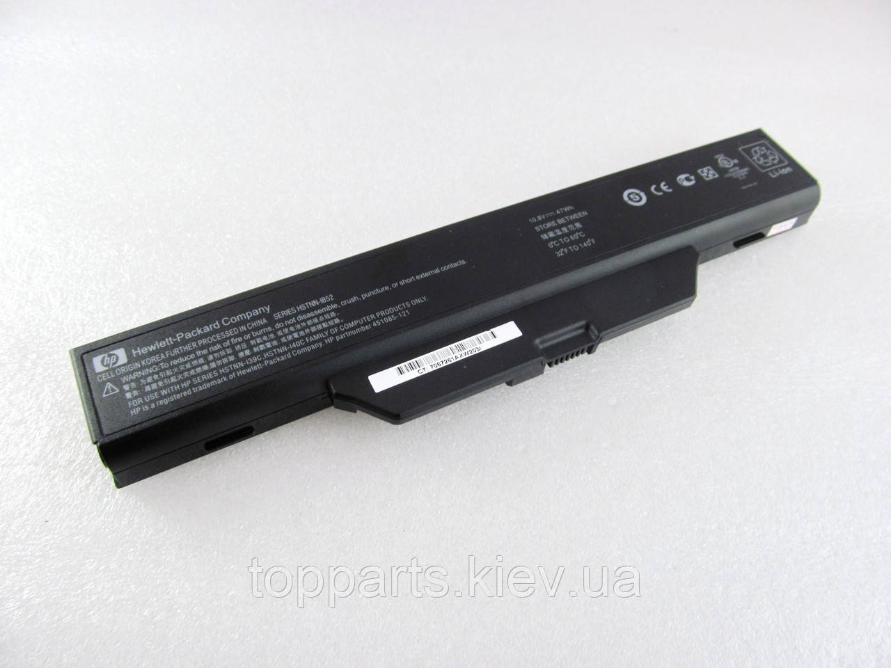 Батарея для ноутбука HP Compaq 550 GJ655AA, 4400mAh, 6cell, 11.1V, Li-ion, чорна, ОРИГІНАЛЬНА