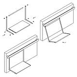 Полиця Cosma PIANO 2.0 L = 272 mm, чорний, фото 3