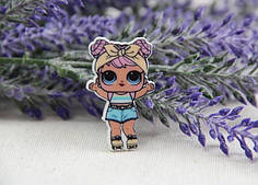 Кабошон плоский No 8 "Кульки Lol: Світанок" 20 шт.