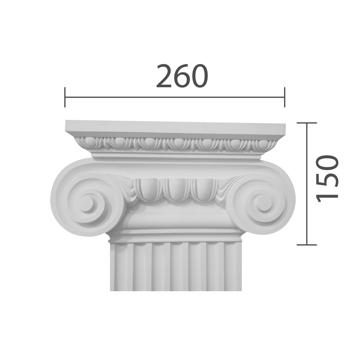 Капітель пілястри, гіпсова капітель кп-30