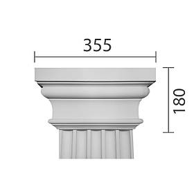 Капітель пілястри, гіпсова капітель кп-22