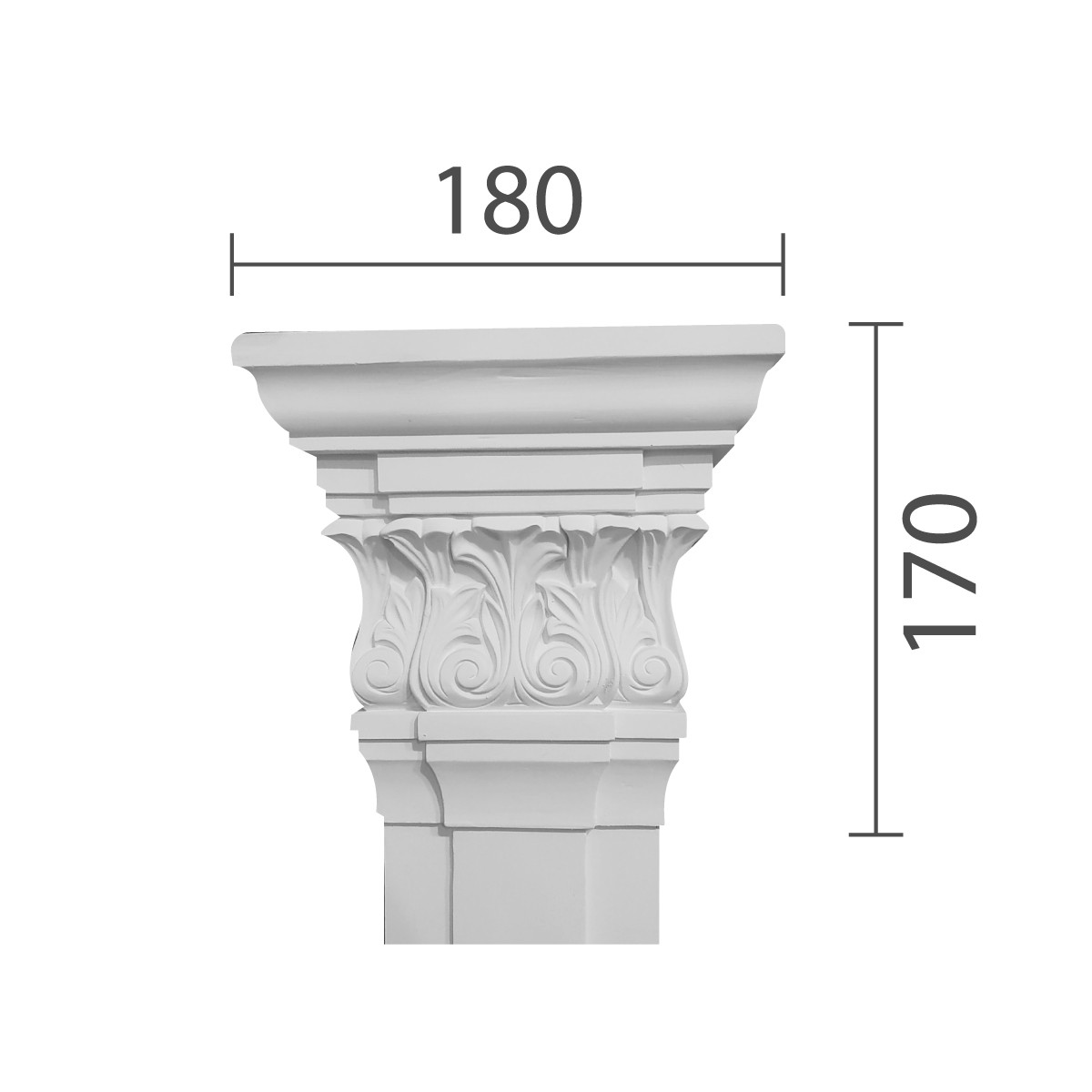 Капітель пілястри, гіпсова капітель кп-79