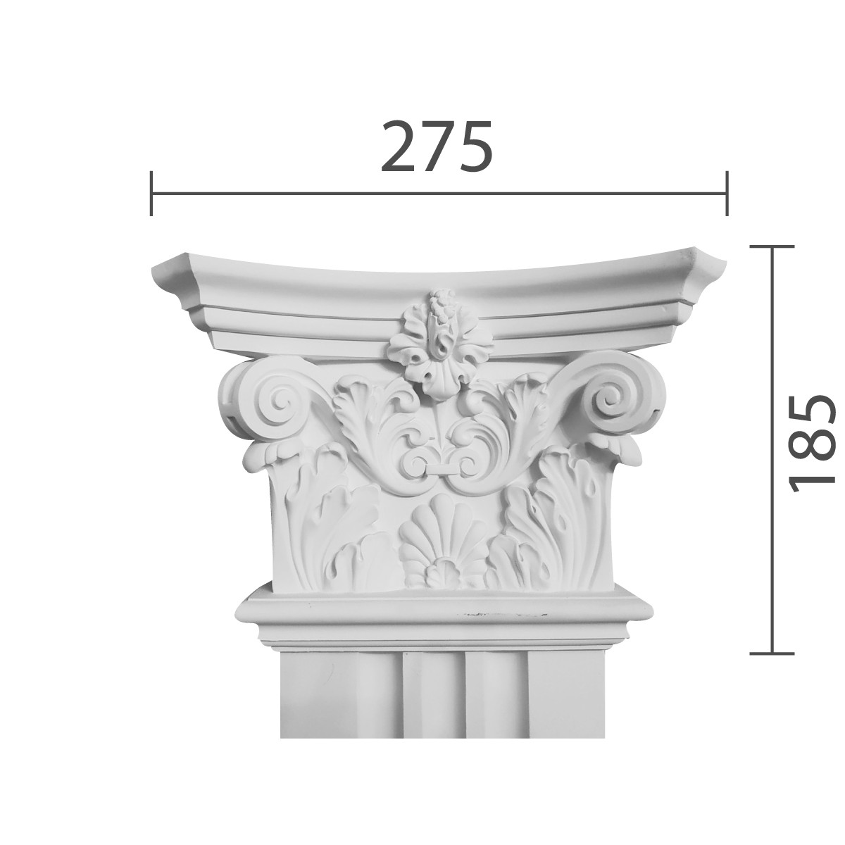 Капітель пілястри, гіпсова капітель кп-62