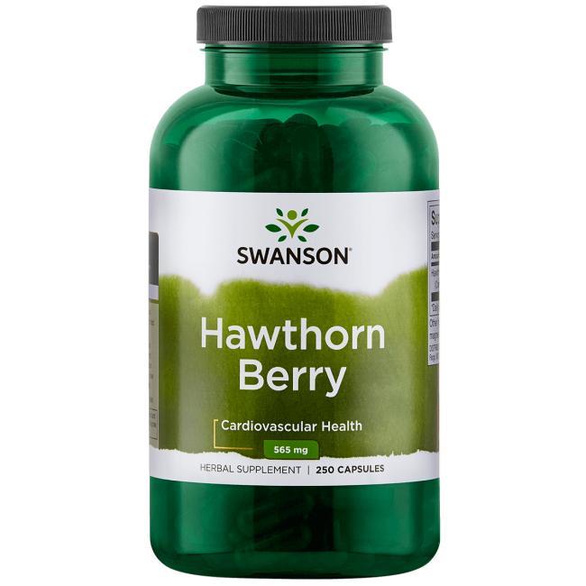 Swanson Premium Hawthorn Berries 565 мг Глід,  250 капсул