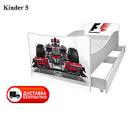 Детская кровать Kinder 5 Formula 1 (Формула-1), с ящиком для белья