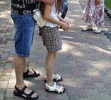 Mante Xbiom Супер! Дитячі сандалії літні з натуральної шкіри босоніжки чорного кольору 38,39, 40 розм, фото 3