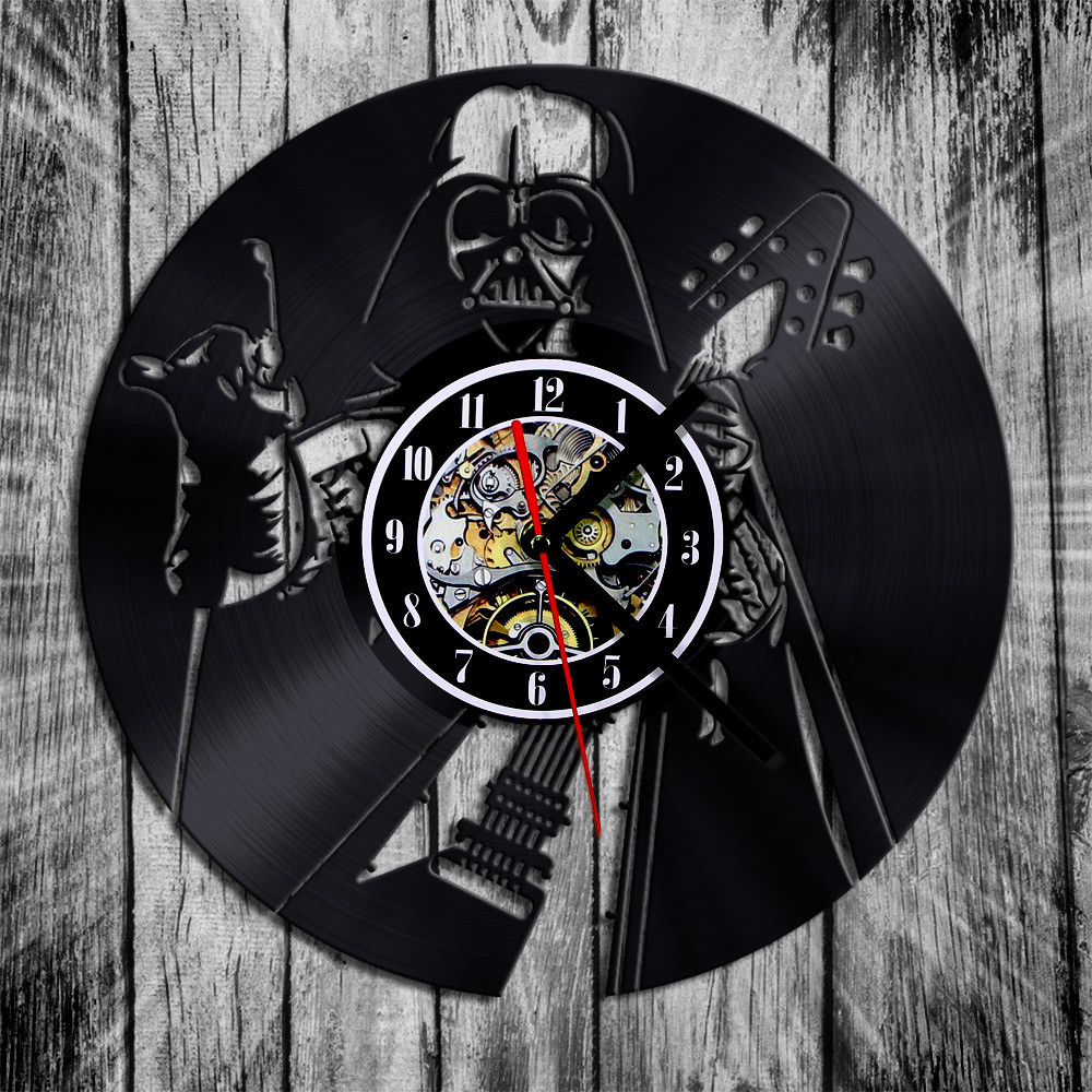 Годинники настінні вінілові Heavy Metal Darth Vader, фото 1