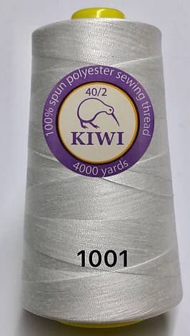 Швейні нитки №1001 40/2 поліестер Kiwi Ківі 4000ярдов, фото 2