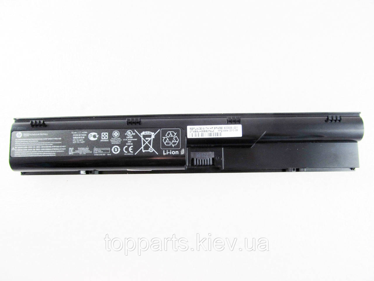 Батарея для ноутбука HP ProBook 4530s HSTNN-LB2R, 4400mAh (47Wh), 6cell, 10.8V, Li-ion, черная, ОРИГИНАЛЬНАЯ - фото 2 - id-p88130044