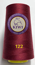 Швейні нитки №122 40/2 поліестер Kiwi Ківі 4000ярдов