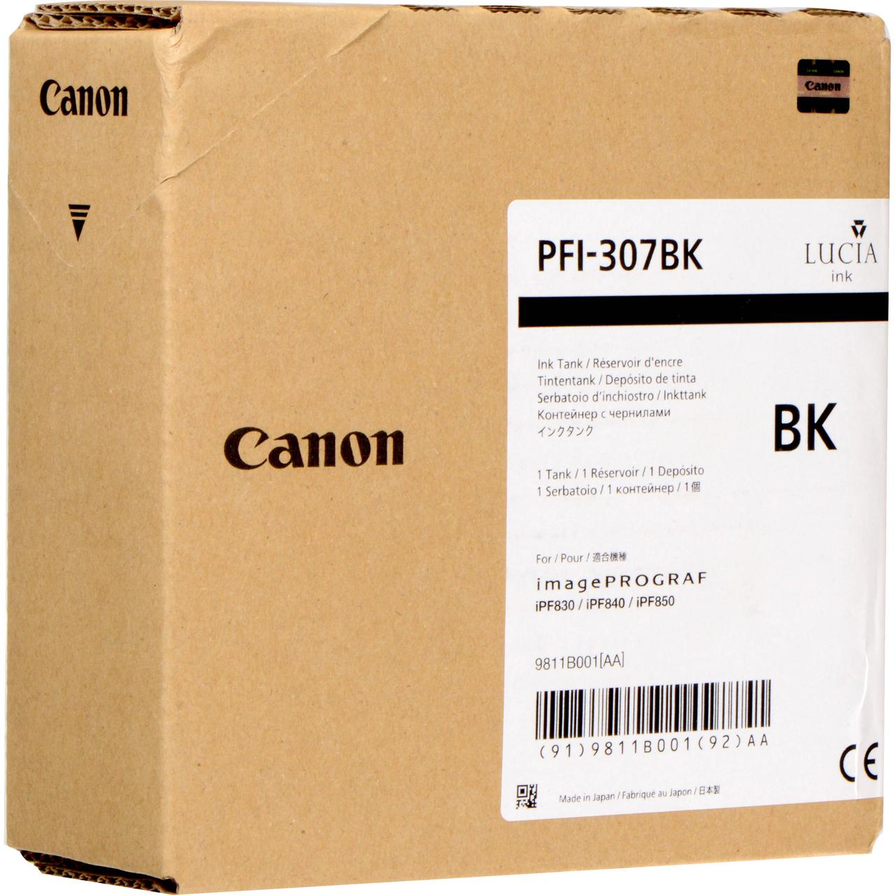 Картридж Canon PFI-307BK для iPF830/840/850, Black, 330 мл
