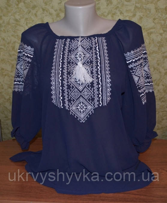 Вишиванка "Орнамент" синя
