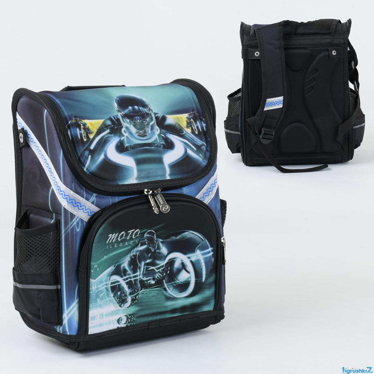 Ортопедичний рюкзак для хлопчика Мото