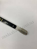 Гель-лак Sezavi "Galaxy" No3 (сріблястий, з блискітками та слюдою), 8 мл