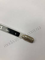 Гель-лак Sezavi "Galaxy" No5 (світлий золотистий, з блискітками), 8 мл