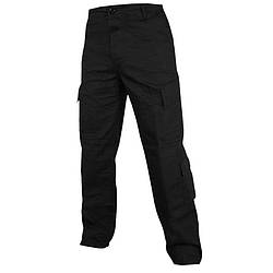 Штани армійські тактичні ACU ріп-стоп бавовна 100% колір чорний Mil-Tec Німеччина