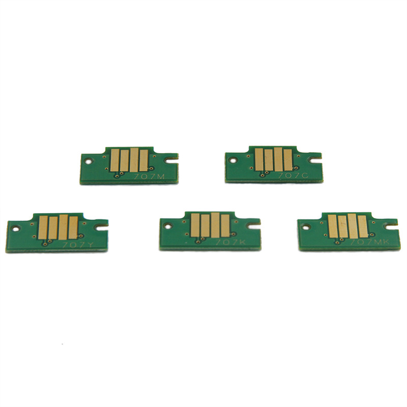 Чипи Ocbestjet для картриджів Canon PFI-707 для плотерів Canon iPF830/iPF840/iPF850 (набір 5 шт.), фото 1