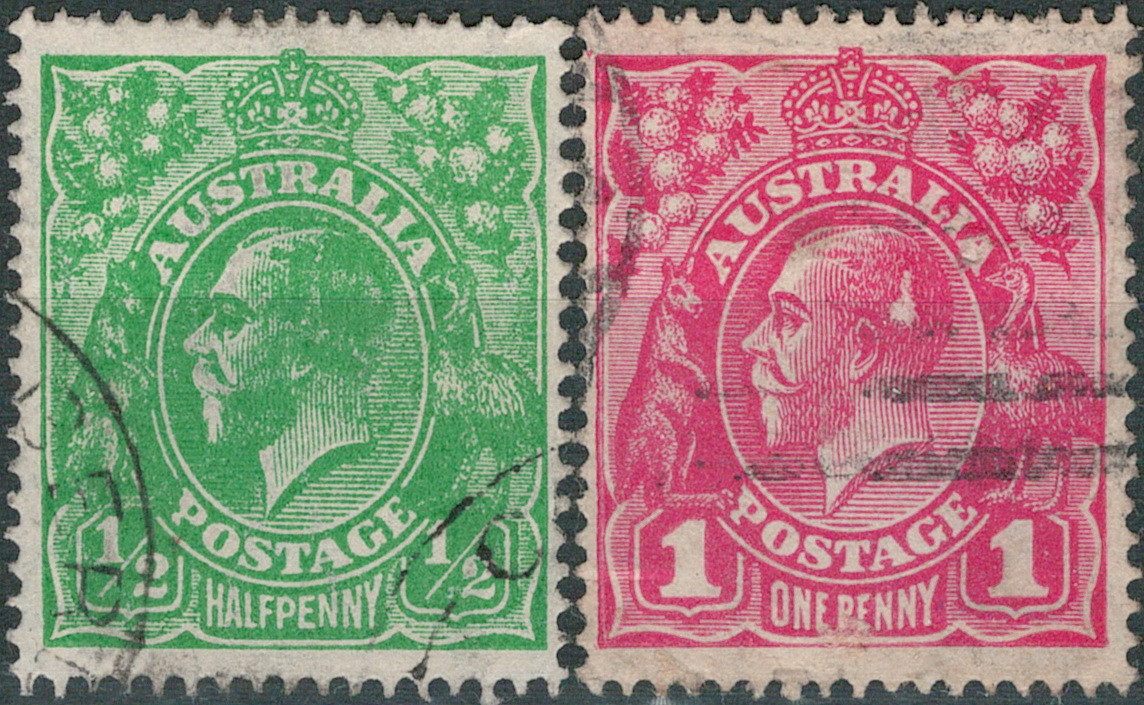 1918 Поштові марки Австралії. Н/З 2 марки