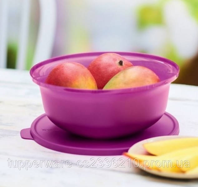 Чаша с крышкой Алоха 2 л Tupperware в сиреневом цвете