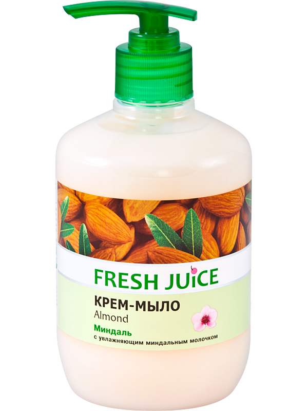 Крем-мило Fresh Juice "Almond" з дозатором (460 мл.)