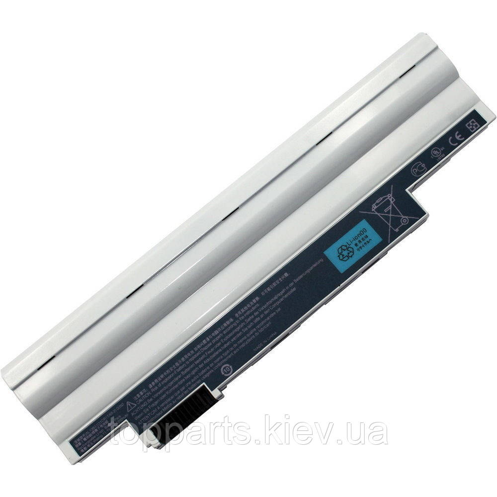 Батарея для ноутбука Acer AL10A31, 5200mAh, 6cell, 11.1V, Li-ion, біла,