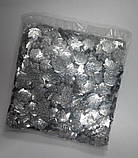 Пайєтки листя клена 22х20 мм срібло, фото 3