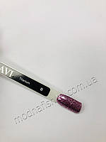 Гель-лак Sezavi "Titanium" No8 (малиновий, рідкий глітер), 8 мл