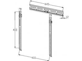 Настінне кріплення TVS BLF4000 Black кронштейн для телевізора