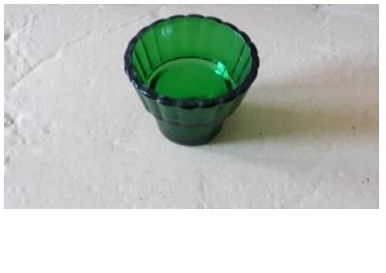 Салатник скляний зелений 7 см