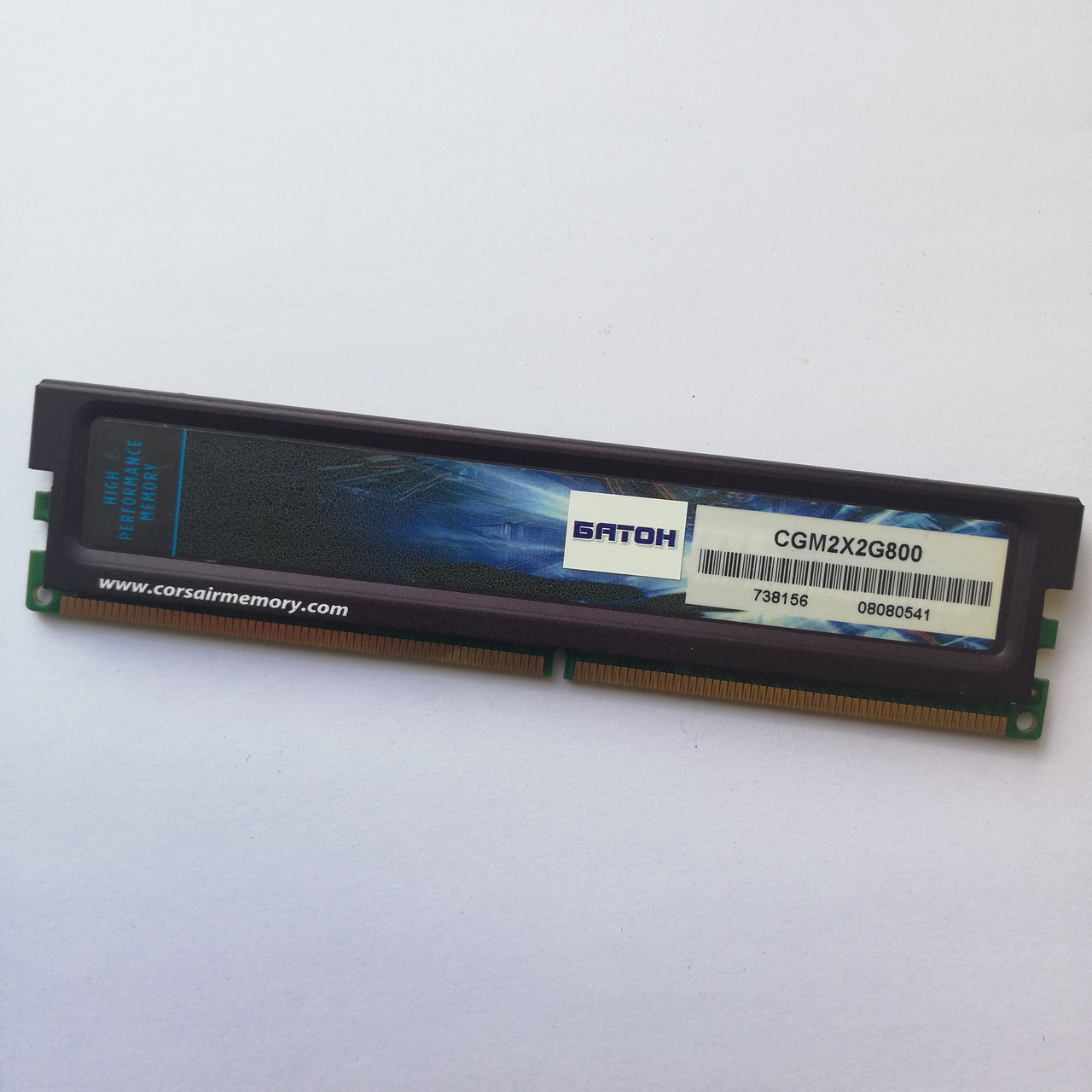 Игровая оперативная память Corsair DDR2 2Gb 800MHz PC2 6400U CL5 (CGM2X2G800) Б/У