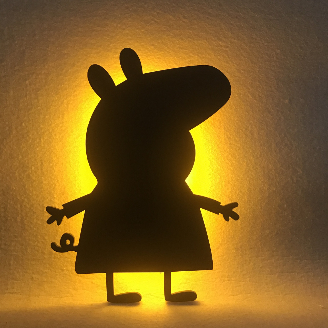 Світлодіодний Лід нічник "Пеппа" з вбудованими датчиками звуку і освітленості, фото 1