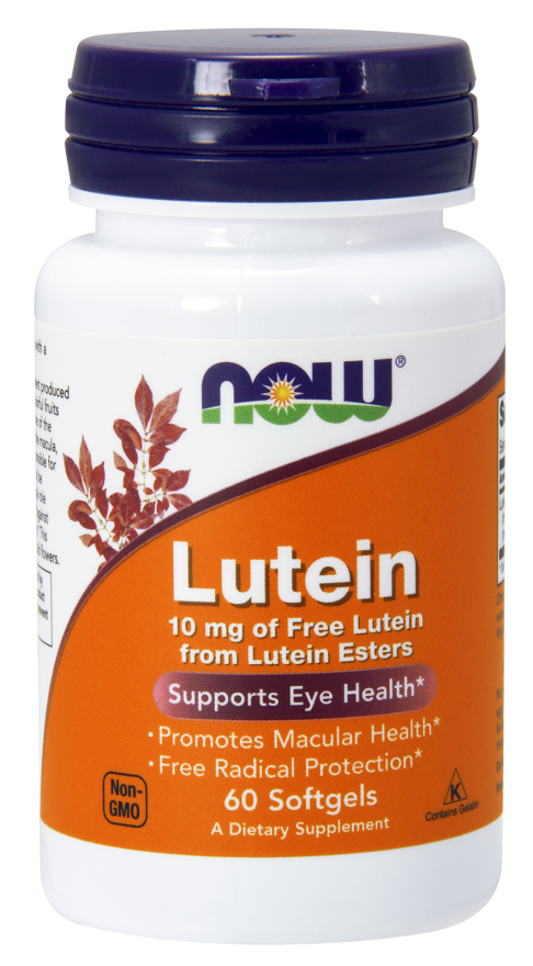 Вітаміни - Лютеїн - NOW Foods Lutein 10 mg 60 softgels