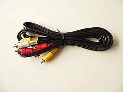 Аудіо кабель RCA:3RCA-3RCA (3 rca) 1.5 m