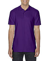 Рубашка поло, сиреневый, GILDAN Soft Style 64800, размеры от S до 3XL, плотность 177 г/м2