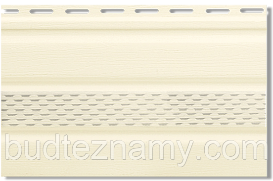 Софіт вініловий Кремовий "Альта- Профіль" 3000х230х1,2 мм.