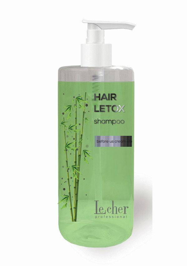 Шампунь з керамідами і екстрактом бамбука, 500 мл, Le Сher Professional Hair Shampoo Letox